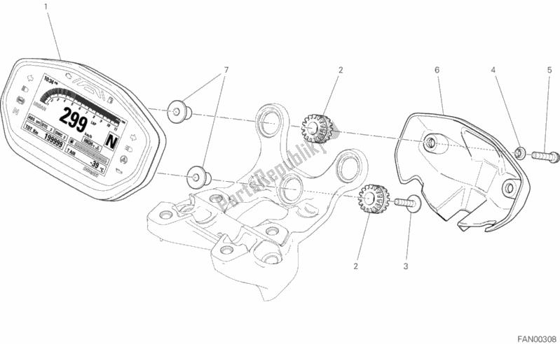 Wszystkie części do Tablica Przyrz? Dów Ducati Monster 1200 S Brasil 2019